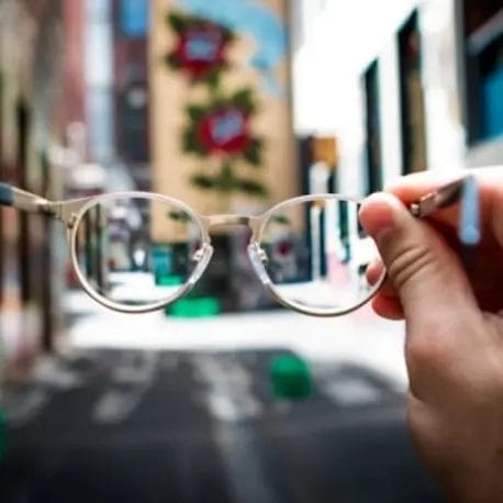 Blurry vision illustration