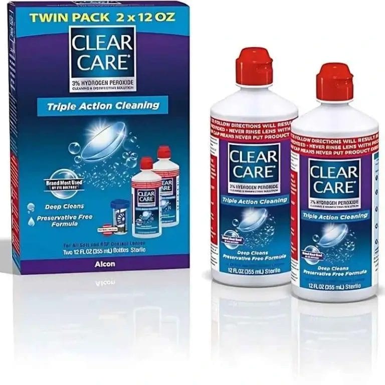 Clear Care Triple Action cleaning solution